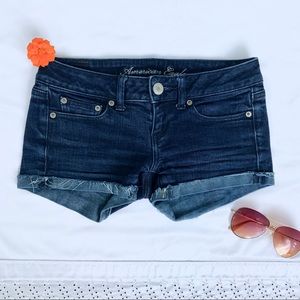 American Eagle AEO Dark Wash Denim Jean Shorts